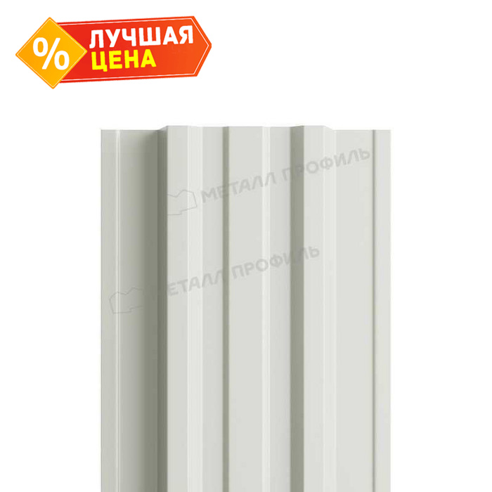 Штакетник Металл Профиль TRAPEZE-T 0,45 Полиэстер RAL9003 Белый