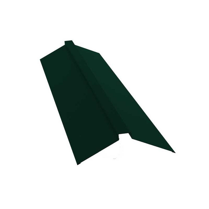 Планка конька плоского Grand Line 115х30х115 0,45 Drap RAL 6005 зеленый мох